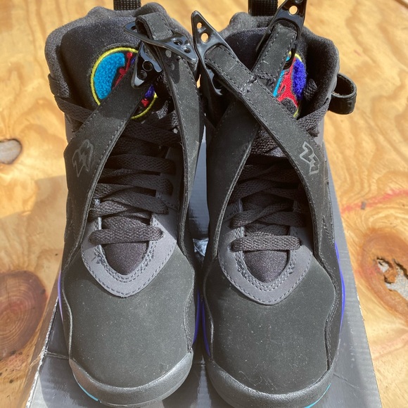 🚫SOLD🚫Air Jordan 8 Retro Aqua 4Y - Picture 2 of 3